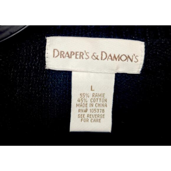 Vintage Draper's & Damon's Christmas Holiday Sweater Size Large Ornaments Wow - Picture 3 of 4